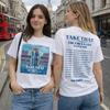 Take That Тур 2026 Белая Футболка UK Стадионный Тур Даты Напечатано на Спине The Circus Live Летний Концертный ФутболкаЭкономьте При Покупке