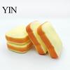 Anxiety Relief Gadget 1/2Pcs Simulated Toast Stress Toy, Sliced Bread Squeeze Sensory Fidget Toy Soft Stretchy Fake Food for Kids Teens Adults