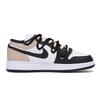 Jordan Air Jordan 1 Puppy Fragment Нескользящие износостойкие Низкие винтажные баскетбольные кроссовки Мужские Черно-коричневые 553558-131(Команда85-)