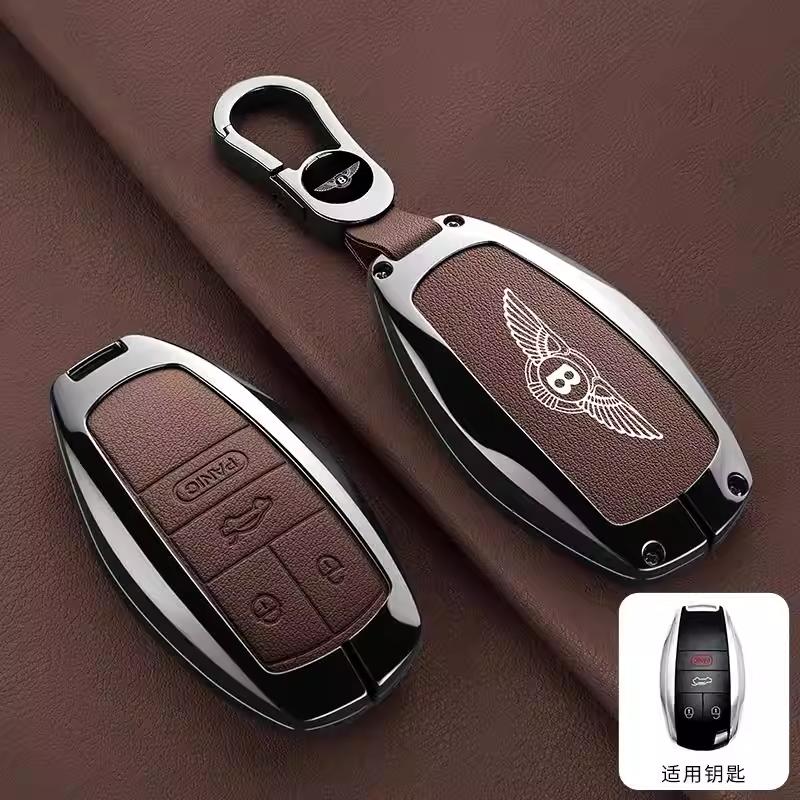 Для Нового Bentley Flying Spur Continental GT Bentayga Mulsanne Автомобильный ЛОГОТИП Чехол для Ключа Автомобиля Чехол для Умного Пульта Держатель для Ключей Сумка Чехол Зажим