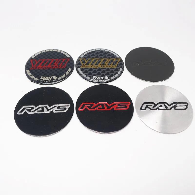 4 шт. 45 мм 50 мм Колпачки ступицы колес Rays Volk Racing Наклейка Диски автомобиля Колпак значка Эмблема