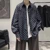 2024 Повседневная рубашка с длинным рукавом Ins Свободная рубашка Мужская летняя тенденция Универсальная повседневная куртка