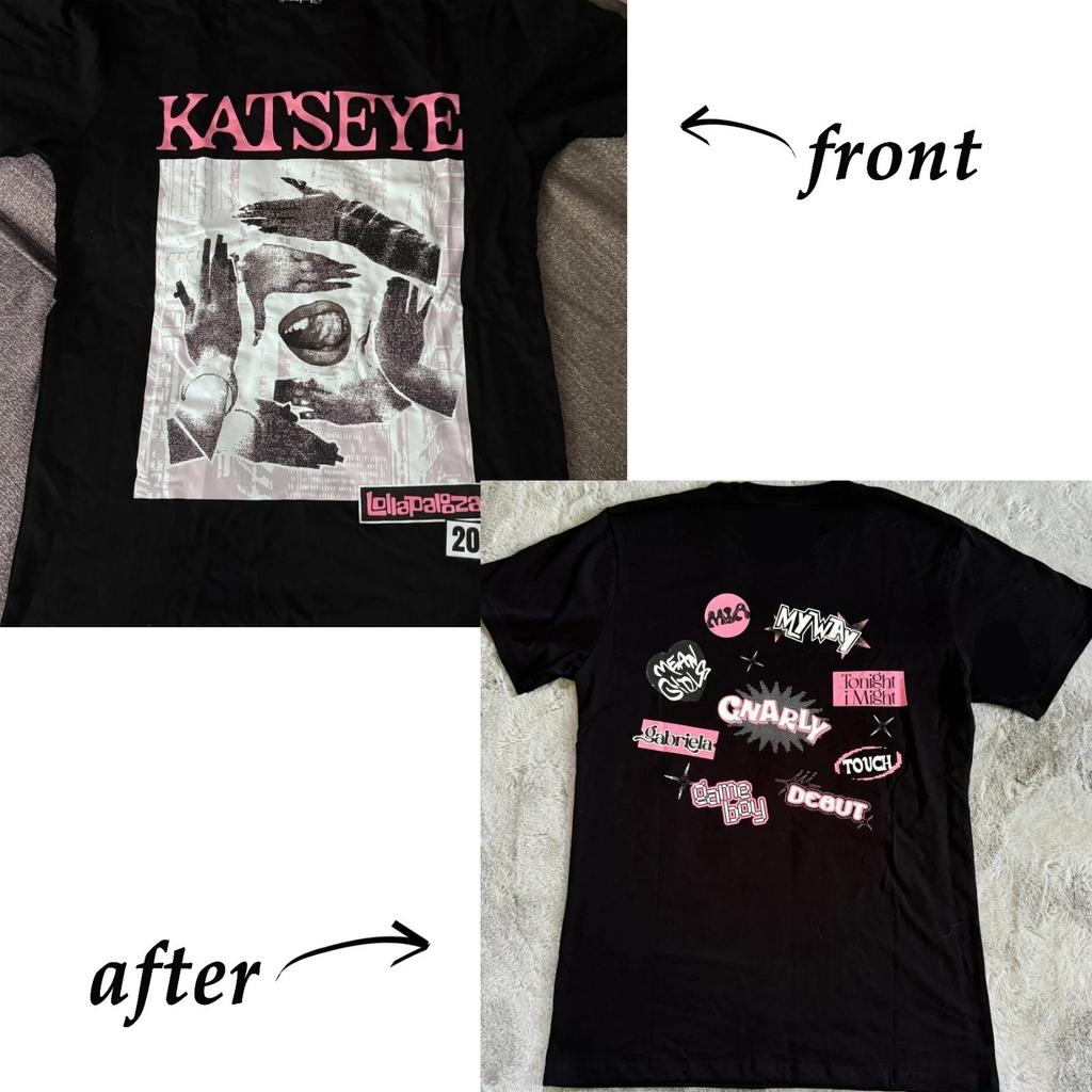 Katseye Lollapalooza 2025 Exclusive Reprint T-Shirt Concert Merch S-4XL