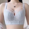Ультратонкий женский бюстгальтер из французского кружева без косточек с кристальной чашкой и ушками кролика - элегантный летний дизайн для лестной посадки