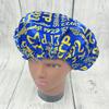 Sigma Gamma Rho Yellow Color Blue Greek Letter Campus Sorority Hair Stain Bonnets 1922 SGRho Letters Night Sleep Hat for Lady