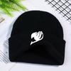 Зимняя теплая шапка аниме Fairy Tail вязаная шапка шляпа унисекс хлопковая шапка с принтом подростковая зимняя вязаная шапка шапки шапки