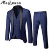 Men's Clothing Business Casual Suit Suit Male Wedding Groom Dress Slim Suit Male Suits & Blazers