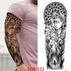 1 PC 480*170MM Large Temporary Tattoos Sleeve for Men Women Full Arm Selleve Tattoos Temporary Realistic Fake Wolf Tiger Lion Tattoo