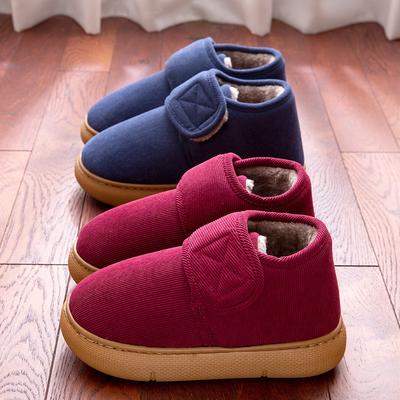 Зимние тапочки на толстой подошве новые мужские и женские домашние комнатные нескользящие утолщенные теплые хлопковые тапочки для пожилых для улицы