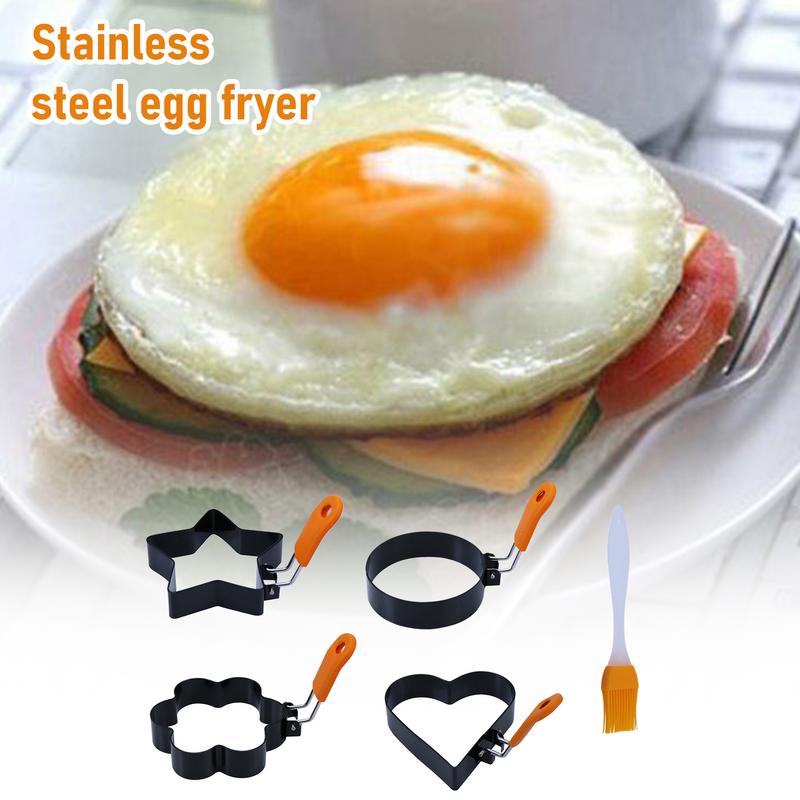 Poached Egg Molds For Fried Eggs Cooking Shaper For Fried Eggs Stainless Steel Egg Cooking Rings Pancake Mold For Cooking