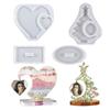 DIY Crystal Dropping Glue Christmas Tree Desktop Activity Plugin 3D Decoration Size Love Photo Frame Dropping Glue Multipurpose Cake Mold