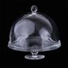 Dessert Pan Cake Display Plate with Lid Cover Miniature Cake Stand Doll Cake stand  Kitchen Toys