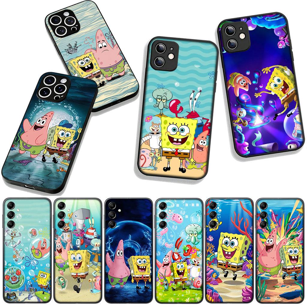 S-SpongeBobs S-SquarePants Case for Motorola Moto G54 G05 G24 G45 G55 G75 G85 G15 G57 G86 Power Edge 50 30 Ultra Fusion neo Pro