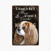[ Kelly66 ] Домашний Кавалер-кинг-чарльз-спаниель Купание Форма Собака Искусство Жестяная Металлическая Вывеска Декор для Дома Паба Бара Картина Размер 20*30 СМ Dy223