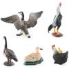 Simulation Hen Fighting Hen Hen Back Chick Canada Goose Farm Poultry Chicken Duck Goose Animal Model Ornament Export