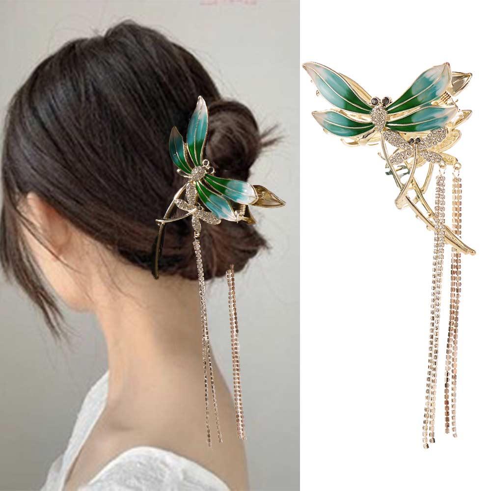Hair Claw Korean Style Hair Clip Dragonfly Hair Claw Hair Accessories Women Crab Clip