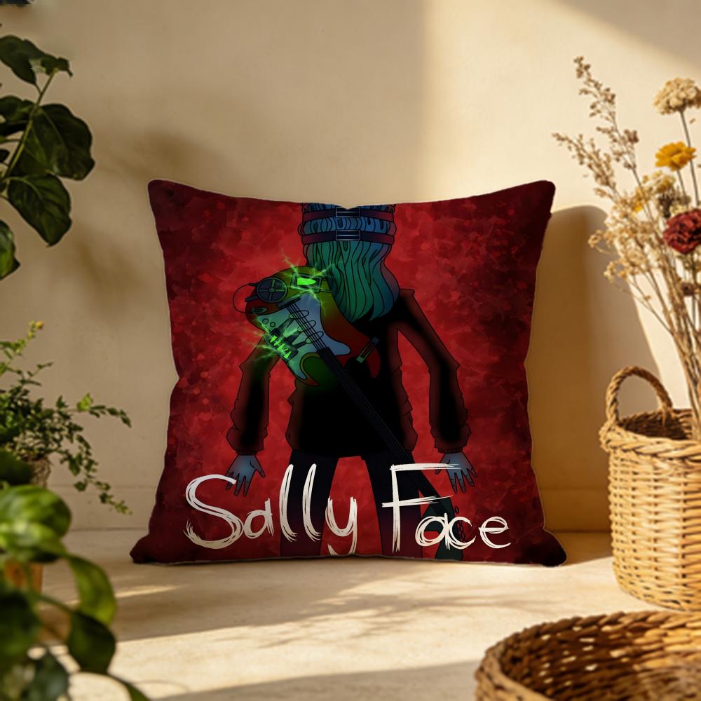 Стильная наволочка для подушки-подушки Sally Facees Универсальная двусторонняя наволочка для дивана, кровати, автомобиля Ежедневный декор