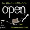 Неоновые огни в виде букв OPEN на батарейках, красочные ночные лампы, светодиодная неоновая вывеска, офисная вывеска