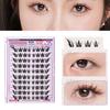 3D Self-adhesive False Eyelashes Glue-Free Eyelash Extension Kit Segmented Eyelashes Bundles  Women