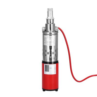 Солнечный водяной насос DC 12V Красный Высоконапорный Винтовой Погружной для Рыболовной лодки Рыбного пруда Сельскохозяйственного орошения