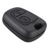 Черный 2 кнопки, сменный ключ, дистанционный брелок, чехол для PEUGEOT 106 107 206 207 307 406
