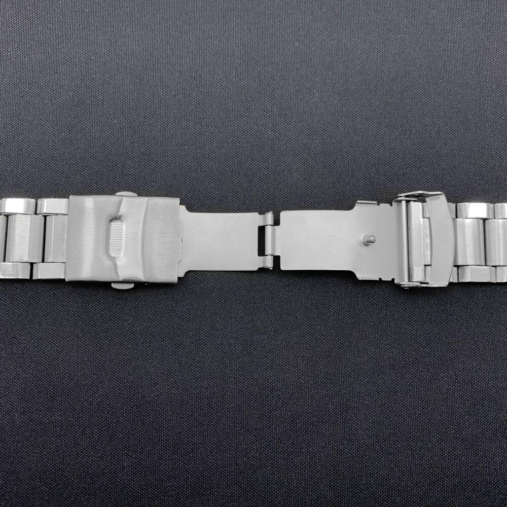 Stainless Steel Watch Strap Wrist Bracelet Silver Color Metal Watchband with Folding Clasp for Men Women 20/22/24mm