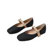 Fashion Women Shoes Butterfly Knot Single Shoes French Mary Jane Pearl Soft Bottom Outdoor Matching Skirt Fashion Flat Shoes 2025
