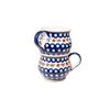 Ceramics Bolesławiec (AC) coffee and tea set, k2 pattern, with barrels