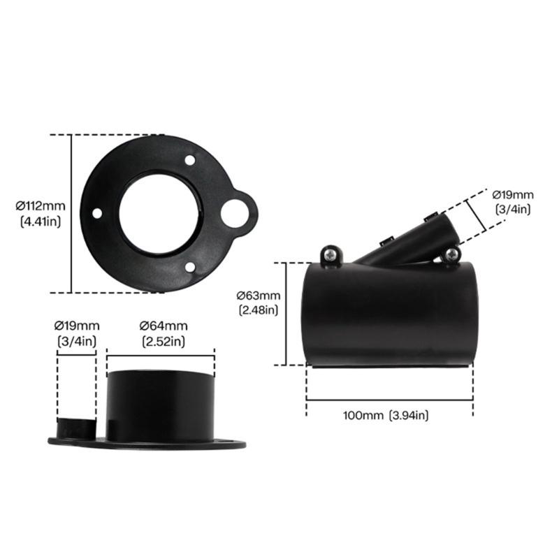 Waterproof Boat Cable Connector with Protective Sleeve & Base Anti Corrosion Wiring Grommet for Marine Wiring Systems