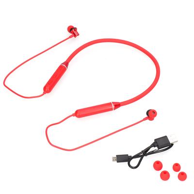 Нашейный Bluetooth 5.1 наушник Беспроводной с шумоподавлением Спортивный наушник для мобильного телефонаКрасный