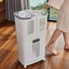 Plastics Laundry Basket Bathroom Dirty Clothe Basket with Wheel Household Multi-Layer Laundry Baskets for Storing Dirty Clothes