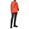 WE11DONE Логотип Пэчворк Уличная футболка Унисекс Топы Оранжевый WD-TP7-20-083-U-OR