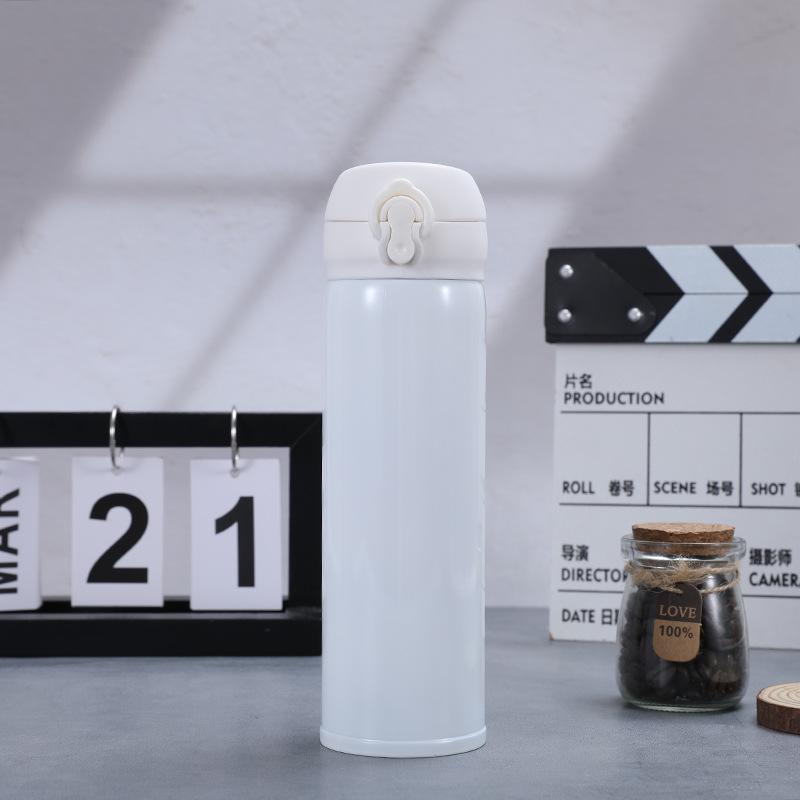 Простая термокружка из нержавеющей стали для студентов мужского и женского пола, спортивная кружка для отдыха на открытом воздухе с замком