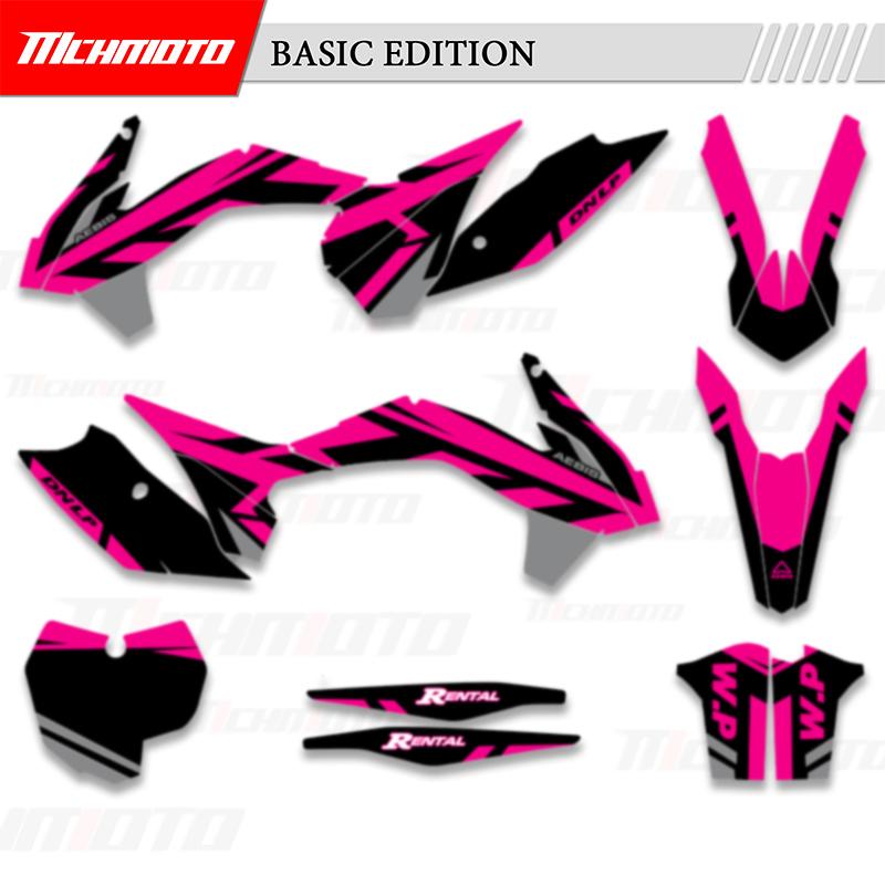 MCHMFG Для KTM SX SXF XC XCF 2013 2014 2015 EXC XCW 2014 2015 2016 Графика Наклейки Комплекты Номер Имя Фон
