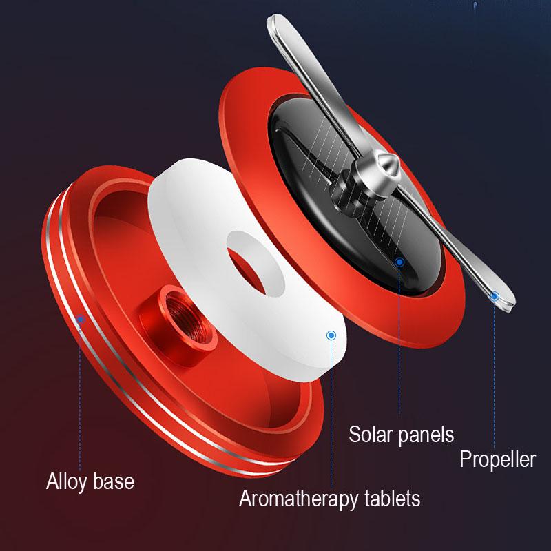 Креативный вращающийся солнечный пропеллер освежитель воздуха для автомобиля диффузор ароматов для автомобилей ароматизатор запах очиститель воздуха украшения