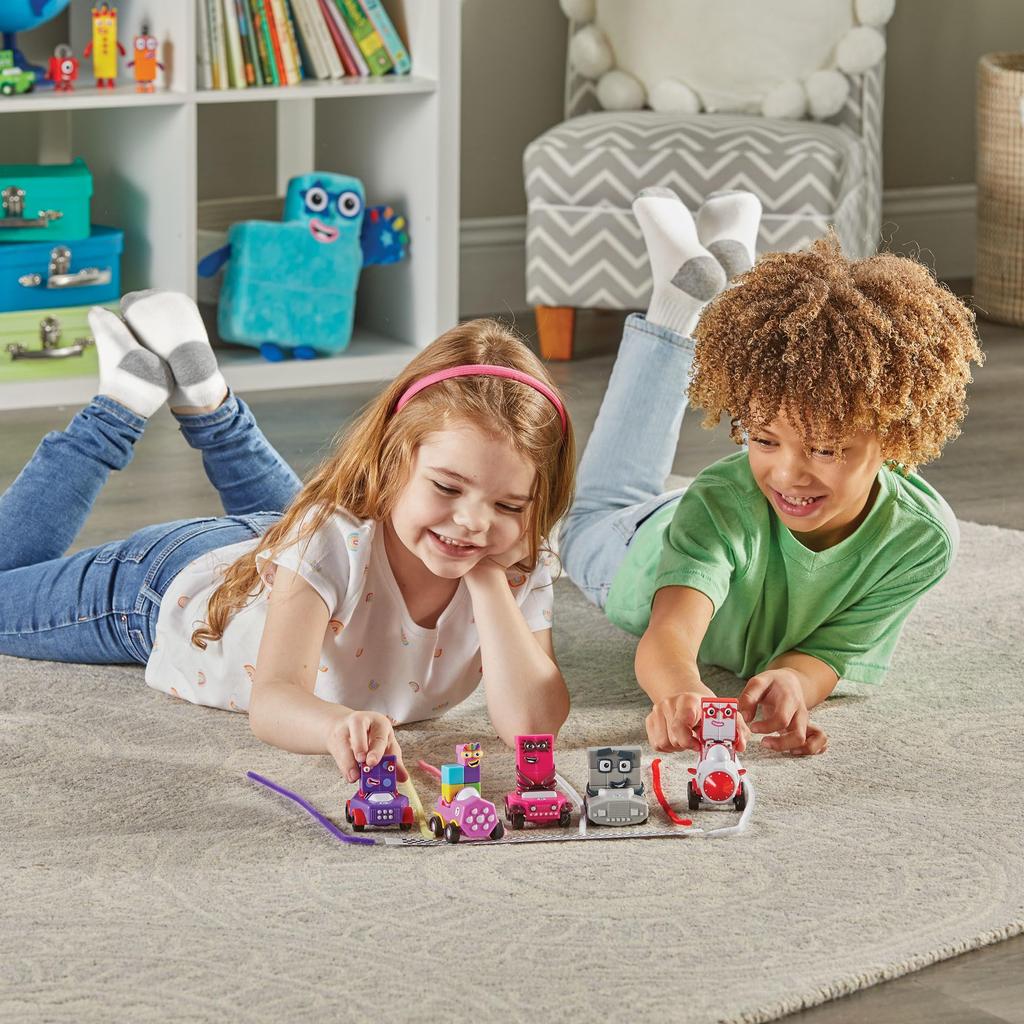 Numberblocks Numberblocks Miniature Car Figure Set, 6-10 Character Cars, 5-Piece Set, 96928, Authentic