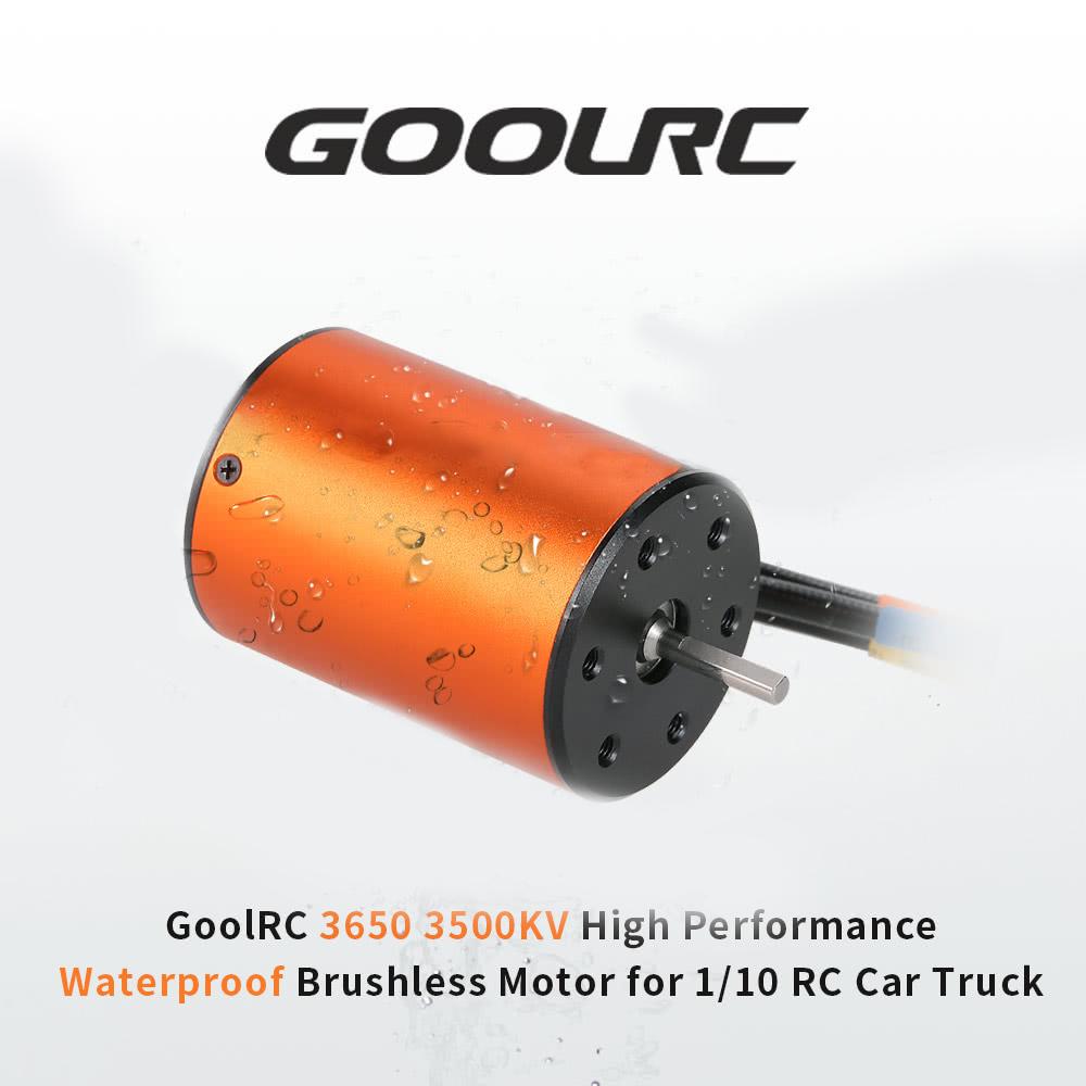 GoolRC Обновите водонепроницаемый бесщеточный двигатель 3650 3500KV с комбинированным набором ESC 60A для грузовика с радиоуправлением 1/10