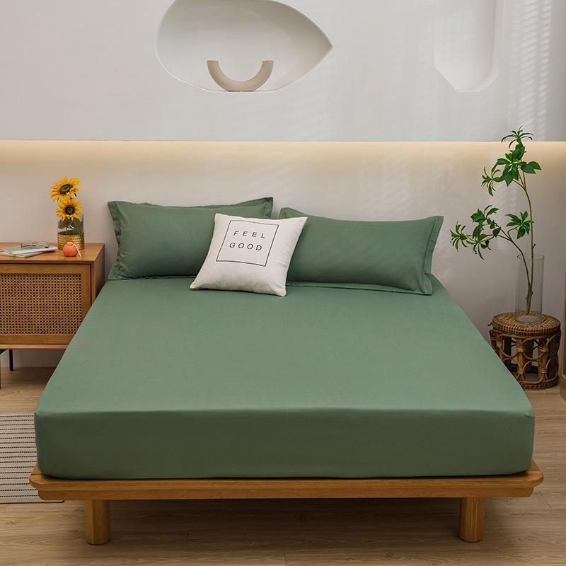 Japanese Aloe Cotton Fitted Sheet - Dustproof, Non-slip Mattress Protector