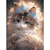 DIY Full Round Diamond Painting Cross Stitch 3D Cute Kitten Animal Scene Home Decorative Art Diamond Painting 5d Diamond Art Painting