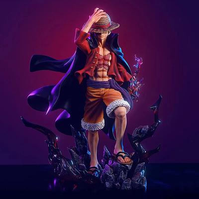 Новая фигурка аниме One Piece Луффи Четыре Императора Обезьяна Д. Фигурка Луффи 25 см ПВХ Коллекционная модель Кукла Игрушки