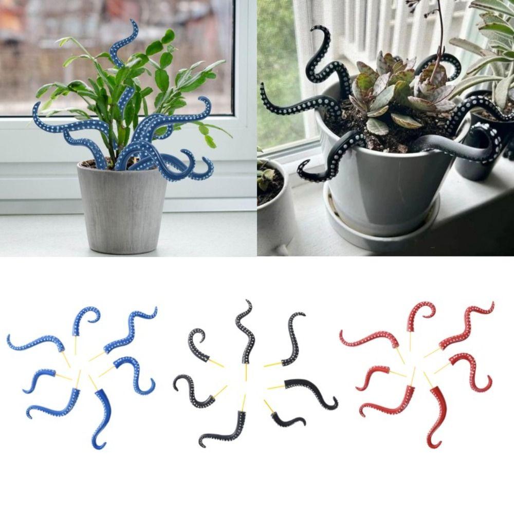 Garden Decor Sea Tentacle Resin Decoration 7-piece Set Tentacle Plant Post Decoration Home