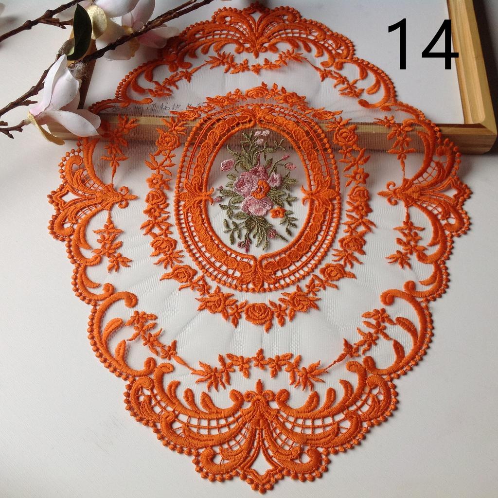 Винтажная кружевная салфетка для столовых приборов, вышитая скатерть, декоративные салфетки для столовой, вечеринки, свадьбы, антикварные подставки под кофе, салфетки для столовых приборов