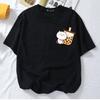 POPCLOSET Xs-3xl Cat Bubble Milk Tea Kucing Милая хлопковая футболка женская футболка женская мужская Baju Perempuan Lelaki Oversize