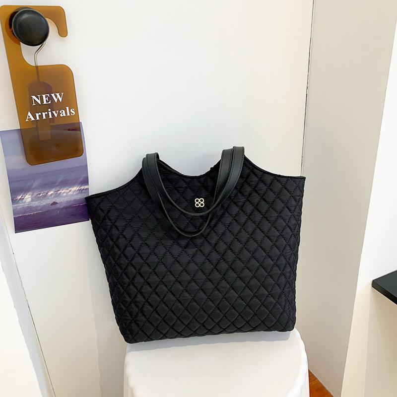 Модная тенденция, женская сумка большой вместимости, осенне-зимняя сумка на плечо, оксфордская блестящая сумка-тоут