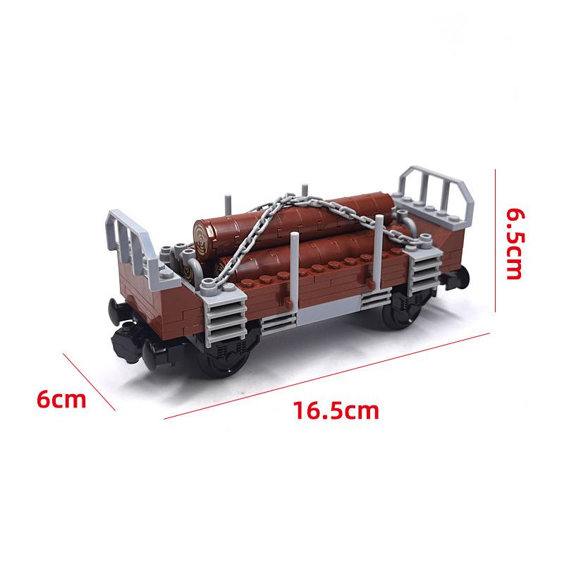 Creative Technica Ideas City Christmas Retro Sightseeing Carriage Tank Car Train Moc Railway Express Bricks Building Blocks Toys