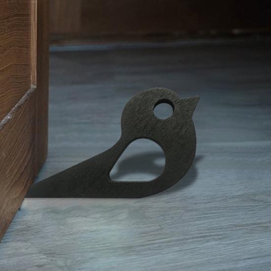 Деревянный дверной стопор в форме птицы, нескользящий дверной стопор, предотвращает захлопывание двери, подходит для нижнего шва двери