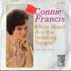 7-дюймовая пластинка CONNIE FRANCIS - Whose Heart Are You Breaking Tonigh K13303 MGM Records 1965 US Рок Б/У