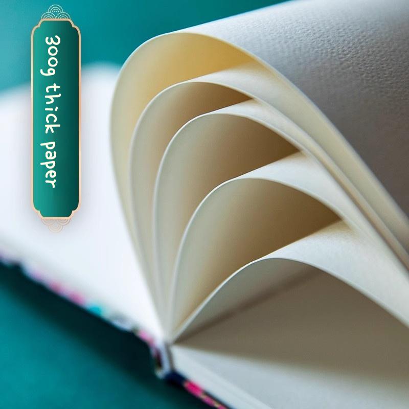 Тканевая книга для акварели Ручная работа Мелкозернистая Бумажная для гуаши Эскиз Граффити Аниме Арт Чистые листы Цветные карандаши Акрил Рисование