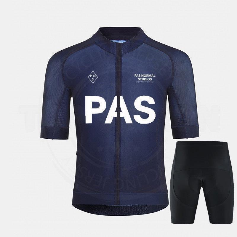 Mens Breathable Cycling Jersey Set With Bib Shorts Sportswear Road Bike Riding
