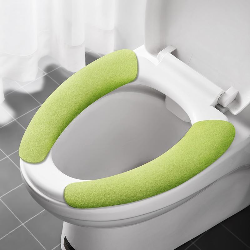 Washroom Washable Sticky Toilet Mat Seat Cover Pad Household Soft Plus Cashmere Toilet Seat Cover